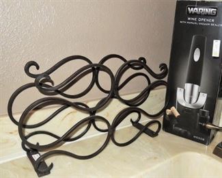 one of several wine stands, Waring wine opener / sealer