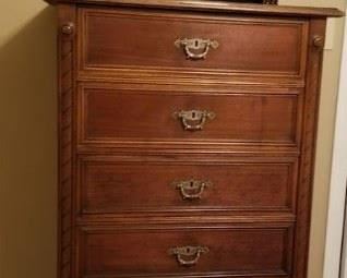 Antique lingerie / narrow chest.  Dressing mirror