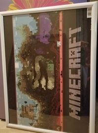 Minecraft framed poster set Art