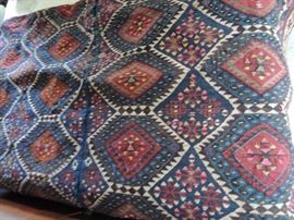 colorful large textile / woven rug