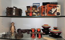 Home decor - Hana Japanese doll furniture, vintage board games and cards
