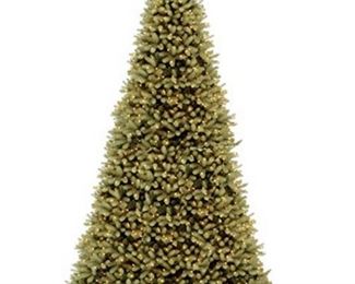 12ft tall Downswept Douglas Fir Tree with Clear Li ...