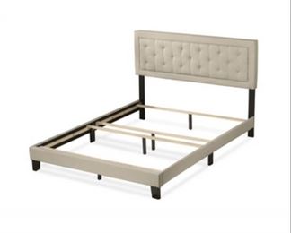 La Croix Upholstered Bed King Size Color Fog