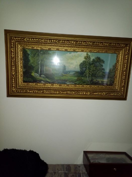 Beautiful framed antique picture