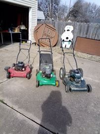 3 lawnmowers 