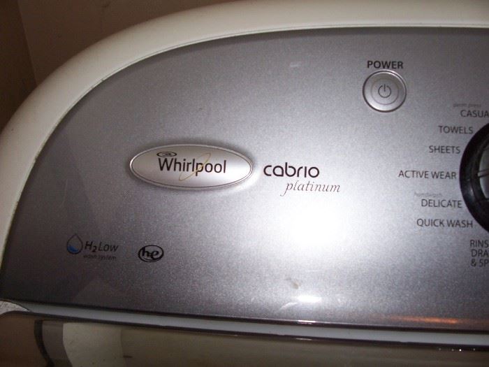 Whirlpool Cabrio Platinum High Efficiency Washing Machine