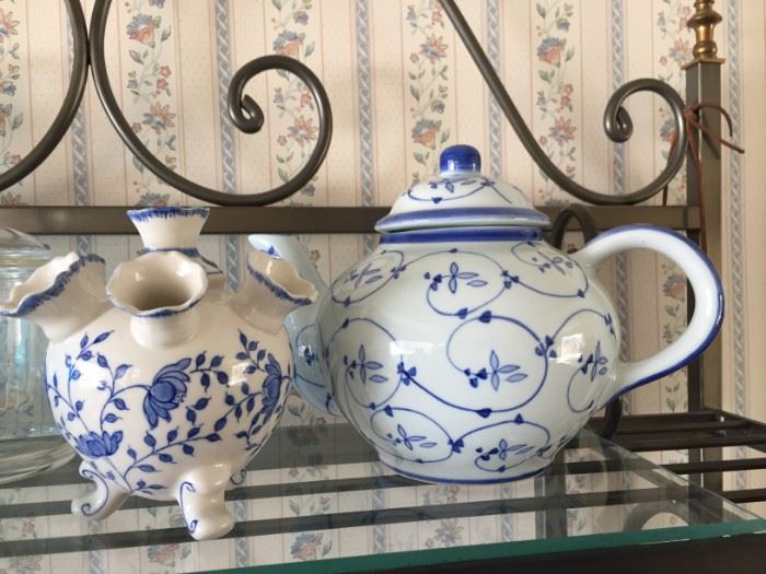 Blue and White Pottery.