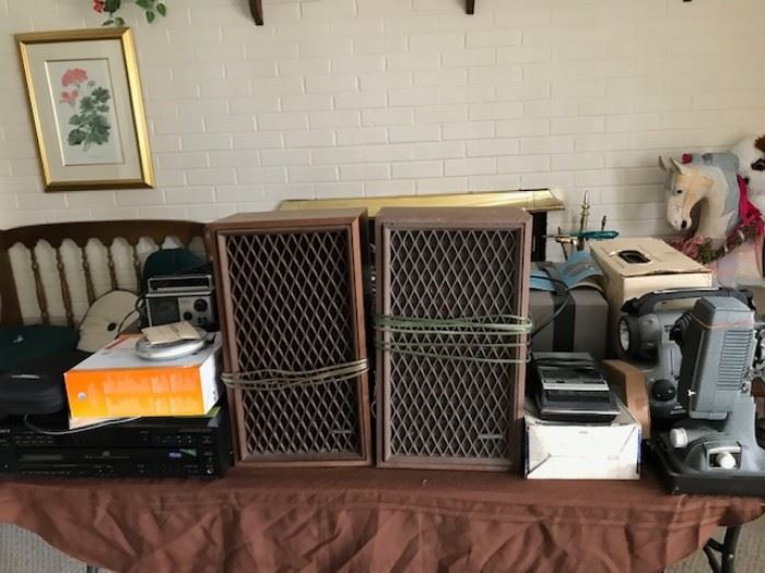 Speakers and Stereo Equipment.