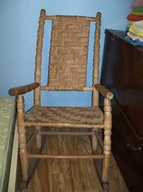 Oversize rocking chair.