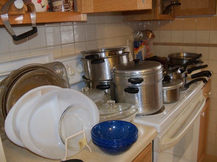 Pots and pans and misc kitchen.