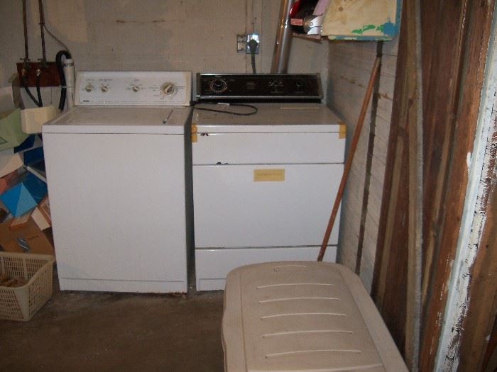 Washer and dryer, work, need cleaning, priced accordingly.