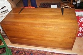 handmade antique oak chest