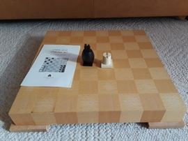 wooden chess set