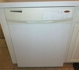 White Whirlpool Dishwasher