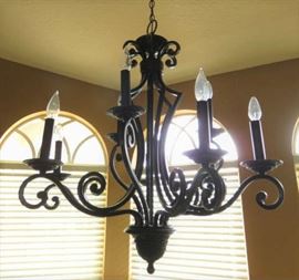 Black 9 Arm Chandelier