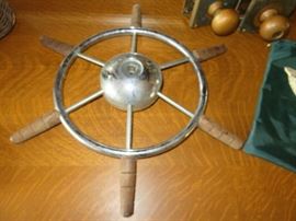 Antique Nautical Ships Wheel