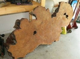 Large Live Cut Cypress Table Top Slab 