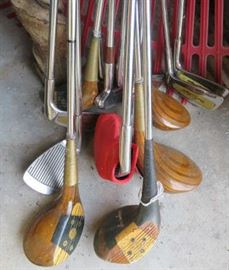 Vintage Wood Golf Clubs