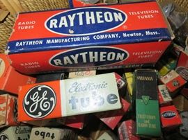 Vintage Raytheon, GE, Sylvania Television and Radio Tubes
