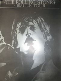 The Rolling Stones 1981 U.S. Tour Poster