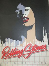 Rolling Stones 1981 World Tour Poster