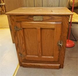 White Clad reproduction ice box end table