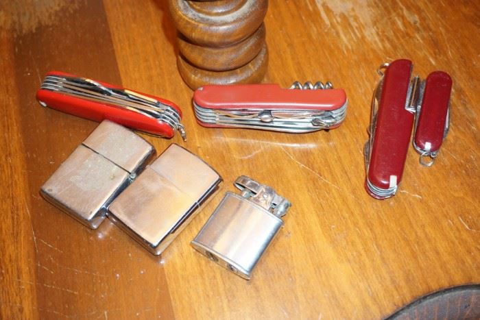 Knives and lighters