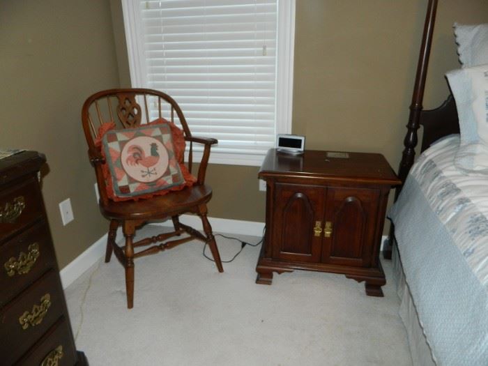 MBR - second matching night stand, vintage chair
