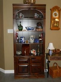 Shelf unit with lots of great collectibles