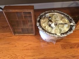 Silver punch bowl set - also has matching tray