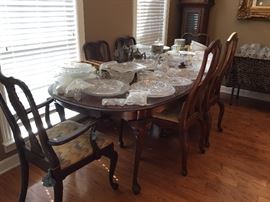 Dining table with more of the Imperial Cape Cod dish collection