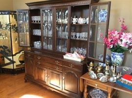 China Cabinet with more of Imperial Cape Cod glass collection