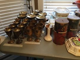 Brass glasses sets in Kitchen