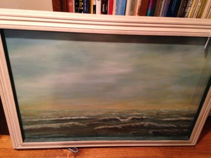 Ocean scene framed art
