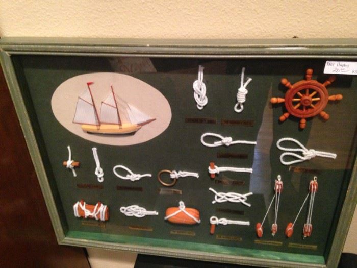 Framed nautical knots