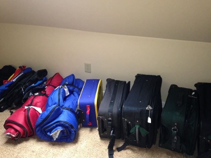  .  .  .  and more luggage plus sleeping bags