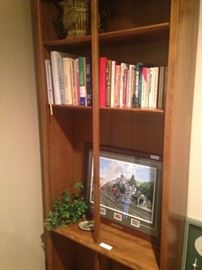 One of two matching bookcases