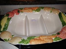 Vegetable divided dish