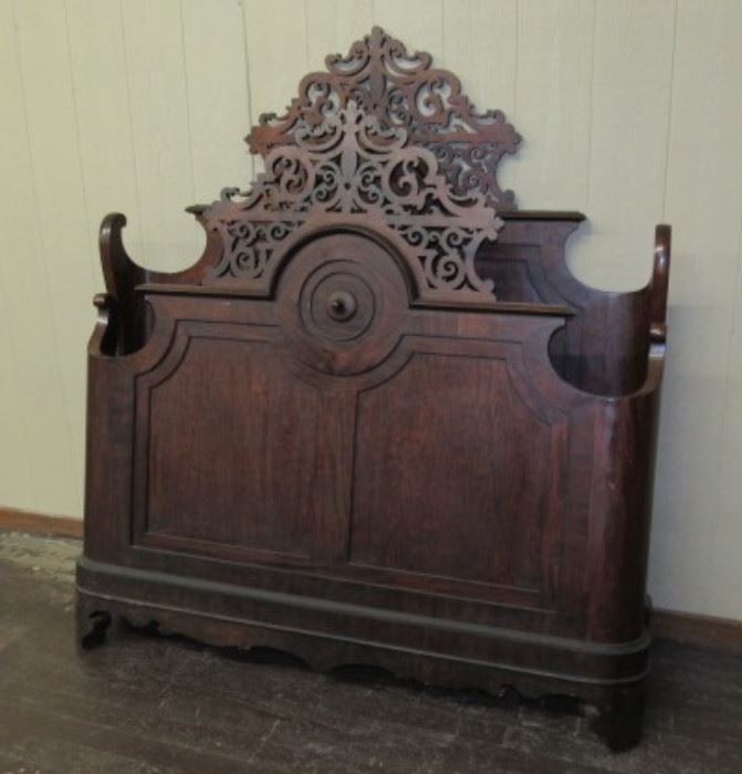 Outstanding 1860's Mahogany Bed