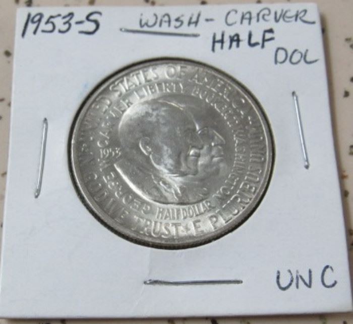 1953-S Washington - Carver Half Dollar