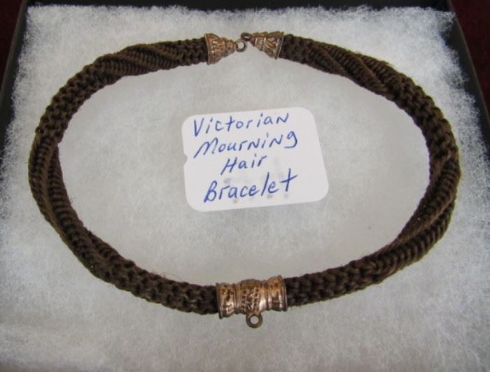 Victorian Mourning Hair Bracelet 
