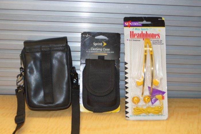 Headphones and Cases LOT