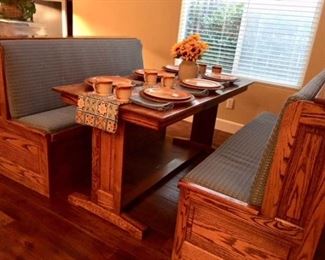 Oak Kitchen Booth view 2