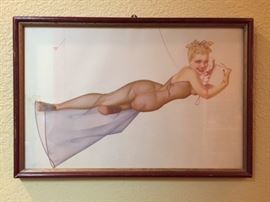 Vintage signed Nude