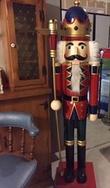 Six foot Wooden Nutcracker