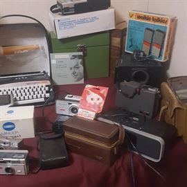 Vintage Cameras, Typewriters and more
