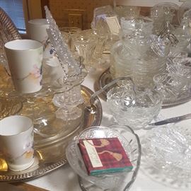 TONS of Glass Serving Ware