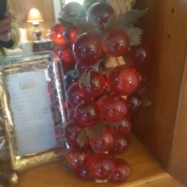 Vintage Glass Grapes