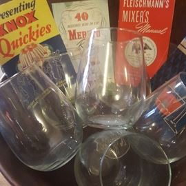 Vintage Bar Ware & Promotional Recipe Books