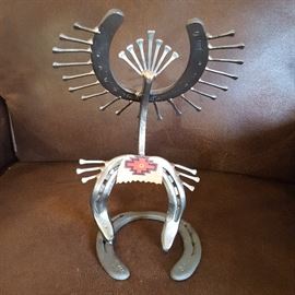 Indian Horse Shoe Sculpture